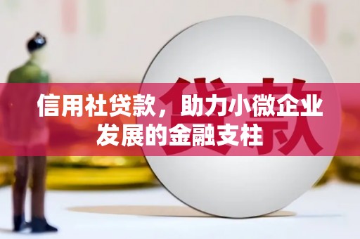 清浦信用社贷款，助力小微企业发展的金融支柱