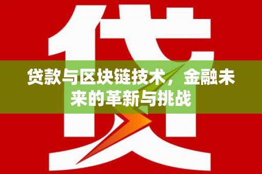 清浦贷款与区块链技术，金融未来的革新与挑战