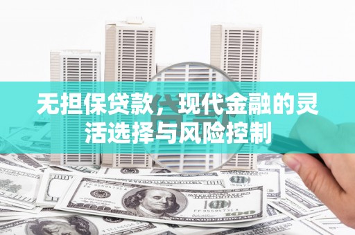 清浦无担保贷款，现代金融的灵活选择与风险控制