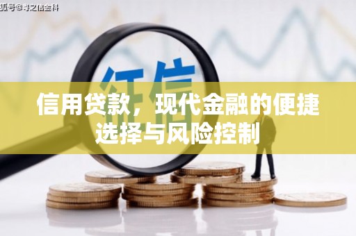 清浦信用贷款，现代金融的便捷选择与风险控制
