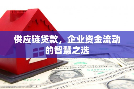 清浦供应链贷款，企业资金流动的智慧之选