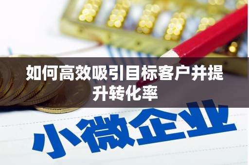 清浦如何高效吸引目标客户并提升转化率