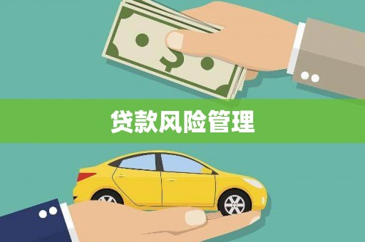 清浦贷款风险管理