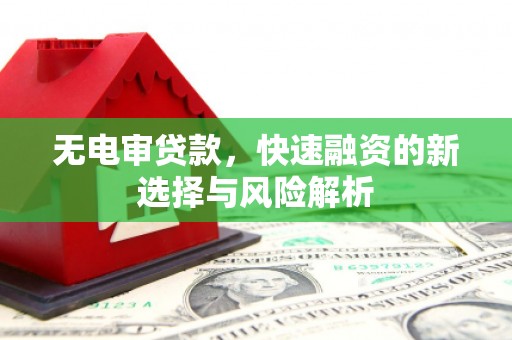 清浦无电审贷款，快速融资的新选择与风险解析