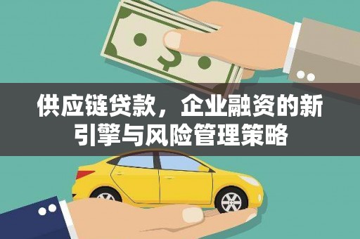 清浦供应链贷款，企业融资的新引擎与风险管理策略