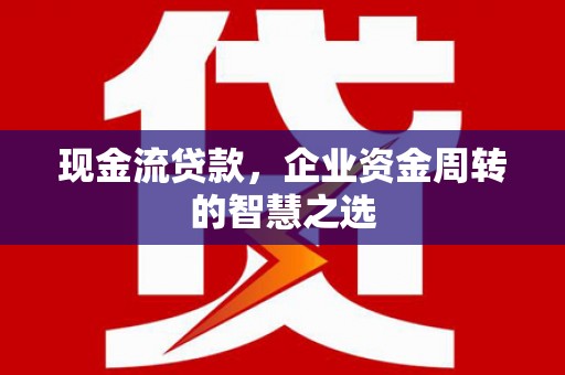 清浦现金流贷款，企业资金周转的智慧之选