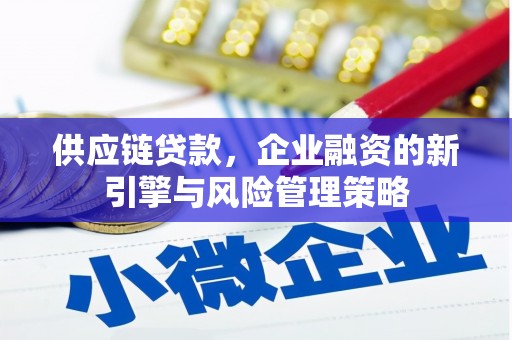 清浦供应链贷款，企业融资的新引擎与风险管理策略