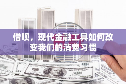 清浦借呗，现代金融工具如何改变我们的消费习惯