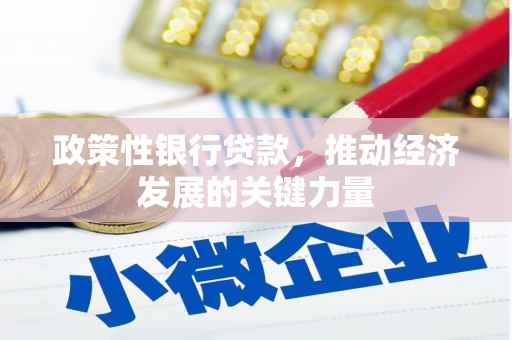 清浦政策性银行贷款，推动经济发展的关键力量