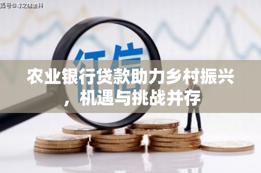 清浦农业银行贷款助力乡村振兴，机遇与挑战并存